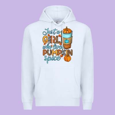 Premium Hoodie Just a girl who loves pumpkin spice