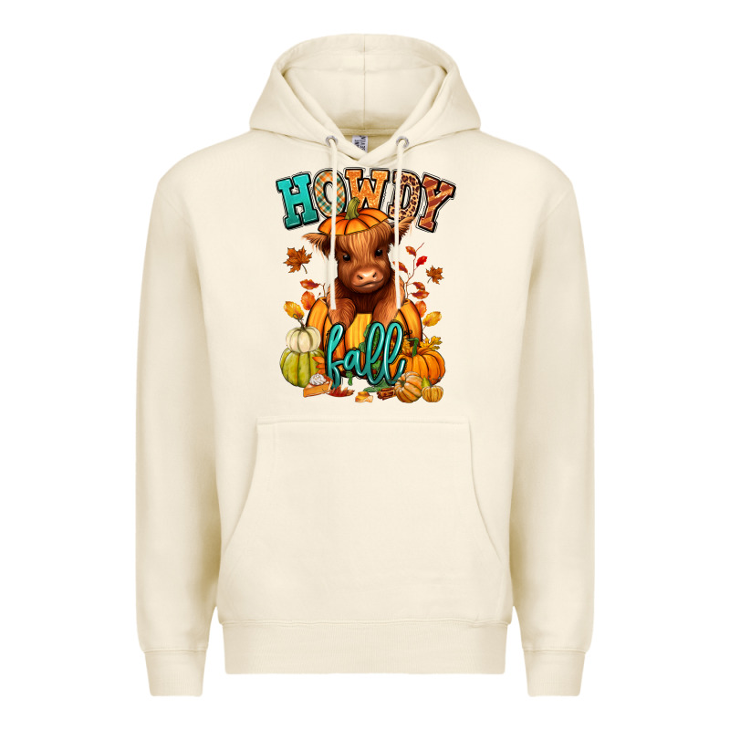 Hay There Fall Pumpkin Heifer Premium Hoodie by RanaPortraitStore | Teevron