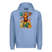 Colony Blue Hay there Fall pumpkin heifer Premium Hoodie - RanaPortraitStore