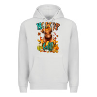 Dove Grey Hay there Fall pumpkin heifer Premium Hoodie - RanaPortraitStore