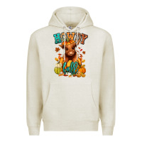 Oatmeal Heather Hay there Fall pumpkin heifer Premium Hoodie - RanaPortraitStore