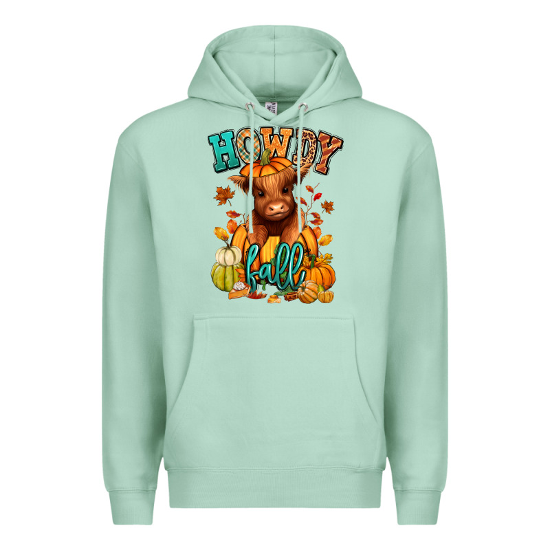 Hay There Fall Pumpkin Heifer Premium Hoodie by RanaPortraitStore | Teevron