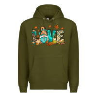 Army Green But i think i love Fall most of all gnome Premium Hoodie - RanaPortraitStore