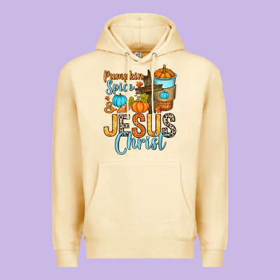 Premium Hoodie Pumpkin spice and Jesus Christ