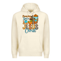 Sandshell Pumpkin spice and Jesus Christ Premium Hoodie - RanaPortraitStore