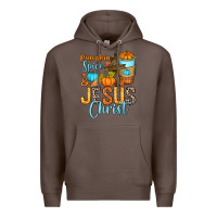 Coffee Pumpkin spice and Jesus Christ Premium Hoodie - RanaPortraitStore