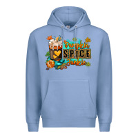 Colony Blue Pumpkin spice junkie Premium Hoodie - RanaPortraitStore
