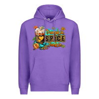 Purple Pumpkin spice junkie Premium Hoodie - RanaPortraitStore