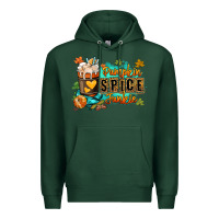 Sports Green Pumpkin spice junkie Premium Hoodie - RanaPortraitStore