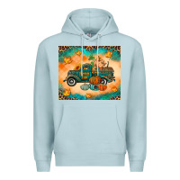 Blue Mist Pumpkin farm Premium Hoodie - RanaPortraitStore