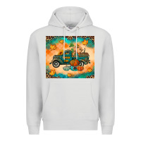 Dove Grey Pumpkin farm Premium Hoodie - RanaPortraitStore