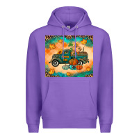 Purple Pumpkin farm Premium Hoodie - RanaPortraitStore