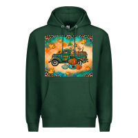 Sports Green Pumpkin farm Premium Hoodie - RanaPortraitStore