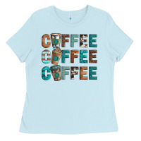 Baby Blue coffee Ladies Tee - Artiststas