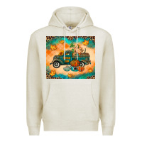 Oatmeal Heather Pumpkin farm Premium Hoodie - RanaPortraitStore