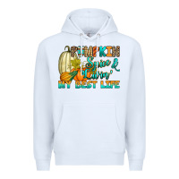 White Pumpkin spice and livin' my best life Premium Hoodie - RanaPortraitStore