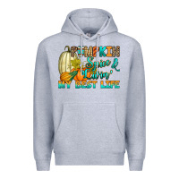 Heather Grey Pumpkin spice and livin' my best life Premium Hoodie - RanaPortraitStore