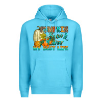 Ocean Blue Pumpkin spice and livin' my best life Premium Hoodie - RanaPortraitStore
