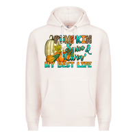 Pale Pink Pumpkin spice and livin' my best life Premium Hoodie - RanaPortraitStore