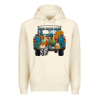 Sandshell Fall Pumpkin Farm Truck Premium Hoodie - RanaPortraitStore