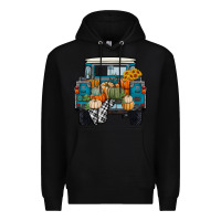 Black Fall Pumpkin Farm Truck Premium Hoodie - RanaPortraitStore