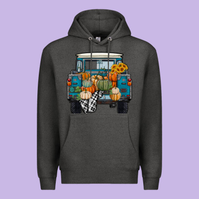 Premium Hoodie Fall Pumpkin Farm Truck