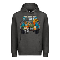 Charcoal Heather Fall Pumpkin Farm Truck Premium Hoodie - RanaPortraitStore