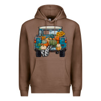 Chestnut Fall Pumpkin Farm Truck Premium Hoodie - RanaPortraitStore