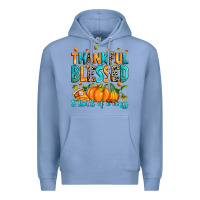 Colony Blue Thankful blessed and kind of a mess Premium Hoodie - RanaPortraitStore