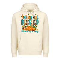 Sandshell Thankful blessed and kind of a mess Premium Hoodie - RanaPortraitStore