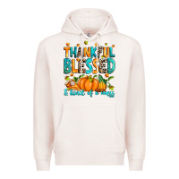 Pale Pink Thankful blessed and kind of a mess Premium Hoodie - RanaPortraitStore
