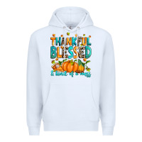 White Thankful blessed and kind of a mess Premium Hoodie - RanaPortraitStore