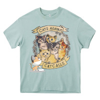 Arona Cats Against Cat Calls Heavy Core Tee - Bettercallsaul