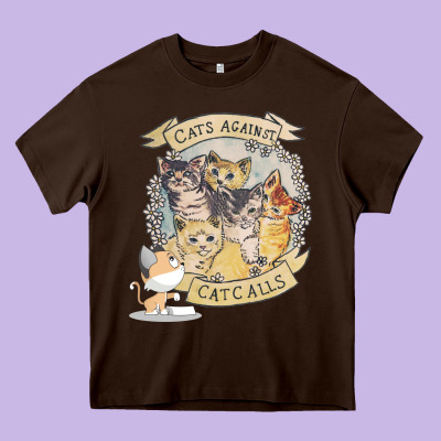 Cats Against Cat Calls Heavy Core Tee Designed By Bettercallsaul
