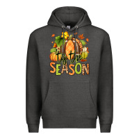 Charcoal Heather Tis' the season Fall American Football Premium Hoodie - RanaPortraitStore