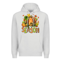 Dove Grey Tis' the season Fall American Football Premium Hoodie - RanaPortraitStore