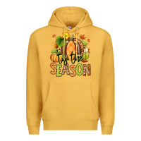 Mustard Tis' the season Fall American Football Premium Hoodie - RanaPortraitStore