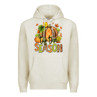 Oatmeal Heather Tis' the season Fall American Football Premium Hoodie - RanaPortraitStore