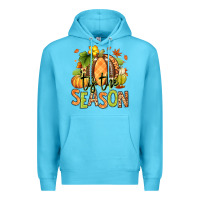 Ocean Blue Tis' the season Fall American Football Premium Hoodie - RanaPortraitStore