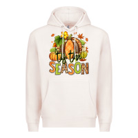 Pale Pink Tis' the season Fall American Football Premium Hoodie - RanaPortraitStore