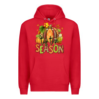 Red Tis' the season Fall American Football Premium Hoodie - RanaPortraitStore
