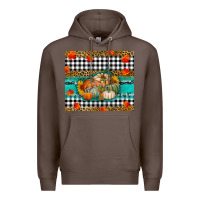 Coffee Fall Pumpkins Premium Hoodie - RanaPortraitStore
