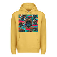 Antique Gold Thanksgiving Turkey Premium Hoodie - RanaPortraitStore