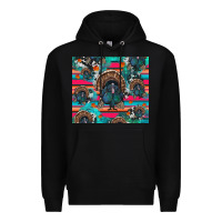 Black Thanksgiving Turkey Premium Hoodie - RanaPortraitStore