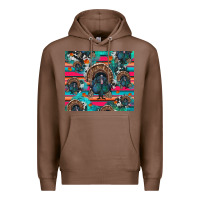Chestnut Thanksgiving Turkey Premium Hoodie - RanaPortraitStore