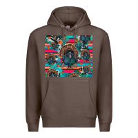 Coffee Thanksgiving Turkey Premium Hoodie - RanaPortraitStore