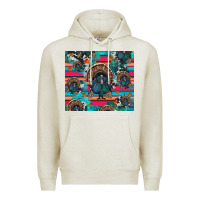 Oatmeal Heather Thanksgiving Turkey Premium Hoodie - RanaPortraitStore