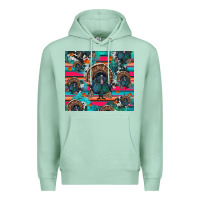 Seafoam Thanksgiving Turkey Premium Hoodie - RanaPortraitStore