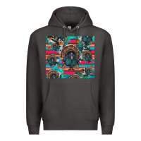 Smoke Thanksgiving Turkey Premium Hoodie - RanaPortraitStore