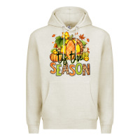 Oatmeal Heather Tis' the season Fall Softball Premium Hoodie - RanaPortraitStore